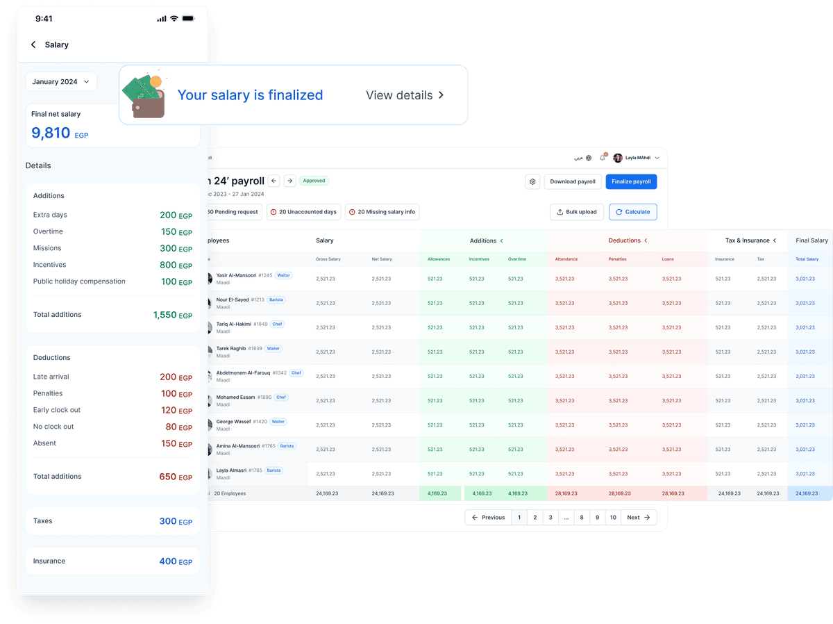 Run payroll automatically with everything in one place