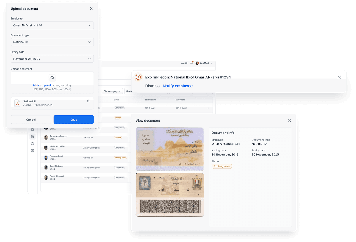 Store all employee documents safely online