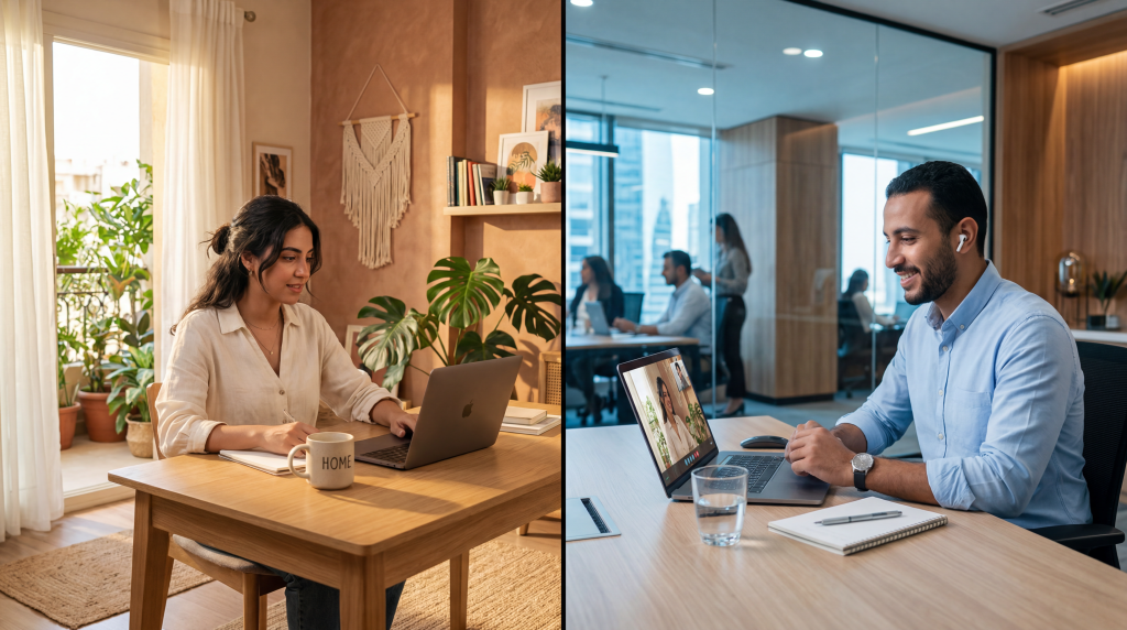 الإدارة عن بعد للموظفين بنظام العمل الهجين في السوق المصري